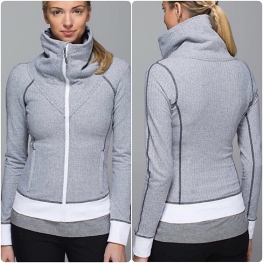 Lululemon Be Present Jacket Ghost Herringbone - image 1